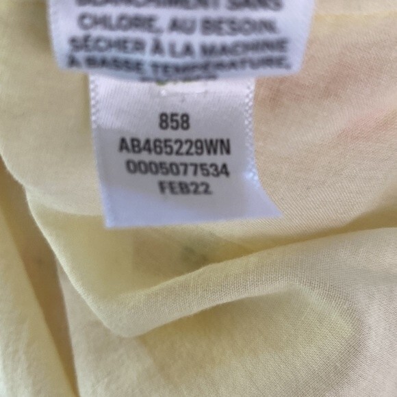 Abound Yellow Floral Lightweight Lined Mini Skirt Side Zip Skater Cottagecore - Picture 7 of 13